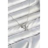 Pirinç Gümüş Renk Minimal Yıldız Model Kadın Kolye