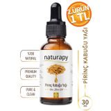 Pirinç Kabuğu Yağı (Rice Bran Oil) Soğuk Sıkım Sabit Yağ 30 ml Damlalıklı Cam Şişe