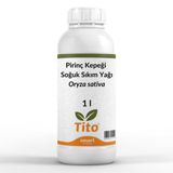 Pirinç Kepeği Soğuk Sıkım Yağı Oryza sativa 1 litre
