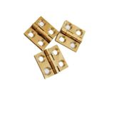 Pirinç Mini Yaprak Menteşe 20X20X18 mm – 2 cm Mini Kapak Menteşesi / 5 Adet