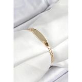 Pirinç Oval Model Gold Renk Xuping Bebek Künyesi - Tj-Bb7435