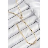 Pirinç Zirkon Taşlı Ezme Zincirli Deniz Yıldızı Model Gold Renk Y Kolye - Lisinya - 001-Renkli