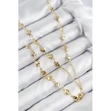 Pirinç Zirkon Taşlı Kalp Model Gold Renk Y Kolye Vice1395 0885