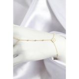Pirinç Zirkon Taşlı Yonca Model Gold Renk Şahmeran - Lisinya - 001-Renkli