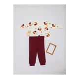 Pırlanta baby Bebek Pamuklu Winnie Baskılı Pijama Takımı - 0-24 Ay