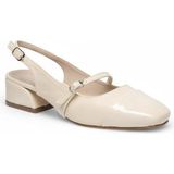 Pisagor 32440 3 cm Topuklu Kadın Stiletto Ayakkabı - Bej