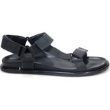 Pisagor PS-33770 Erkek Ortopedik Deri Sandalet - Siyah