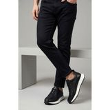 Pisagor PS-5757 Erkek Hakiki Deri Sneakers Spor Ayakkabı - Siyah