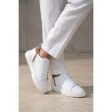 Pisagor Saılors 25K-141 Hakiki Deri Erkek Sneakers & Spor Ayakkabı - Beyaz