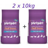 Pisi Pisi Pisipisi Kalın Taneli Topaklanan Kedi Kumu 2x10kg Pudra Kokulu Hijyenik ve Doğal