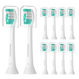 Pisonicleara Philips Sonicare (10'lu Paket) ile Uyumlu Yedek Diş Fırçası Başlıkları, Hx6920, C2, DiamondClean, C1, G2, 4100 2 Serisi, HX9023 Hx6240 Hx6610 ve Diğer Çıtçıtlı Dolum Yedekler..
