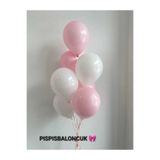 PISPISBALONCUK Pembe ve beyaz Balon Seti 20 adet Parti Süsleme doğum günü cinsiyet parti