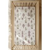 pistore %100 Pamuk Ranforce Lastikli Çarşaf Seti - Koala ve Ağaç Desenli Park Yatak 70x120 35x45