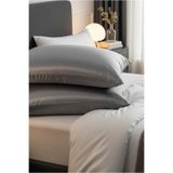 Pistore Gri Ipek Saten Yastık Kılıfı 50 X 70 2'Li