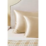 Pistore Krem Ipek Saten Yastık Kılıfı 50 X 70 Tekli 2'Li