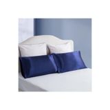 pistore Lacivert İpek Saten Yastık Kılıfı 50 X 70 2'li
