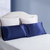 Pistore Lacivert İpek Saten Yastık Kılıfı 50 x 70 cm. 2'li
