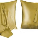 Pistore Zeytin Yeşili Ipek Saten Yastık Kılıfı 50 X 70 2'Li
