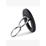 Pitaka 600D Aramid Fiber Classic Serisi Black-Grey Twill MagEZ Grip 3 Magnetik Ring Stand Telefon Tutucu