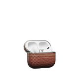 Pitaka Airpods Pro 3 Aramid Fiber Karbon Magsafe Uyumlu Kulaklık Kılıfı - Kahverengi