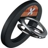 Pitaka Aramid Fiber Flora In Grid Serisi Magez Grip 3 Magnetik Ring Stand Telefon Tutucu Kahverengi