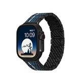 Pitaka Chromacarbon Serisi Apple Watch / Ultra Uyumlu Aramid Fiber Akıllı Saat Kordon - Mavi