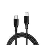 Pitaka Flex Braided Type-c To Type-c Örgü Hızlı Şarj Ve Data Kablosu 60 W - Siyah