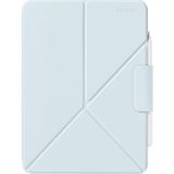 Pitaka iPad Pro 11 2024 Uyumlu Pitaka Magez Falio 2 Kalem Bölmeli Standlı Kılıf Mavi