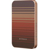 Pitaka Kablosuz Powerbank Tactile Woven Qi2 Şarj Teknolojili Karbon Aramid Fiber 10W 5000MAH Kahverengi