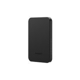 Pitaka Kablosuz Powerbank Tactile Woven Qi2 Şarj Teknolojili Karbon Aramid Fiber 10W 5000MAH Siyah