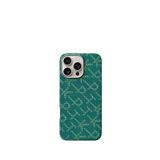 Pitaka Monogram Iphone 16 Pro Magsafe Uyumlu Aramid Fiber Telefon Kılıfı - Yeşil