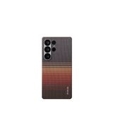 Pitaka Tactile Woven Galaxy S25 Ultra Magsafe Uyumlu Aramid Fiber Telefon Kılıfı - Kahverengi