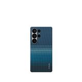 Pitaka Tactile Woven Galaxy S25 Ultra Magsafe Uyumlu Aramid Fiber Telefon Kılıfı - Mavi