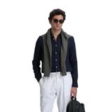 Pitaya Erkek Keten Gömlek Comfort Fit Lacivert S