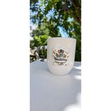 Pitaya Sanat El Yapımı Seramik Doğum Günü Kupası 240 ml - 24K Altın Yaldızlı ve 3D Balonlu - Beyaz - Renkli