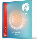 Pitbull Strings COATED Seri Klasik Gitar Teli 3'lü Set Hard Tansiyon (Tel Sarıcı+4 Pena+Şapka)