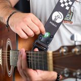 Pitbull Strings Gitar Askısı | Hakiki Deri Uçlu, Pena Gözlü, Askı Kilitli, Hediyeli (95–165 cm)