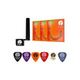 Pitbull Strings Gold Seri Elektro Gitar Teli 3lü SET(Tel Sarıcı + 10 Pena) GEG 10-46 L 3PSWP