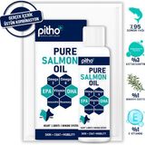 Pitho Pure Salmon Oil | %100 Saf Soğuk Sıkım Balık Yağı | Kedi ve Köpekler İçin Omega-3 Kaynağı 200 ML