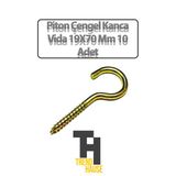 Piton Çengel Kanca Vida 19X70 Mm 10 Adet