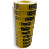 Piton Teflon Bant 12 mm x 0,075 mm x 10 Metre (10 Adet) – Su Tesisatları Için Sızdırmaz ve Dayanıklı - Beyaz