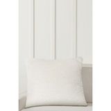 Piuma Krem Düz Peluş Yastık 50x50 5044 - 50 x 50 cm - Krem Rengi