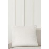 Piuma Krem Düz Peluş Yastık 50x50 5044 50 x 50 Krem