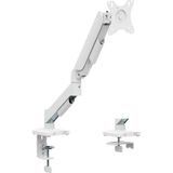 Pivot 17-32'' Tek Kollu Monitör Kolu - Tam Hareketli Monitör Tutucu - VESA Uyumlu Monitör Standı Beyaz