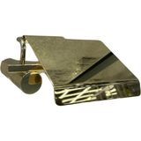 Pıvot Kapaklı Tuvalet Kağıtlığı Altın 63X137X161 mm - 000-Siyah