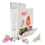 Pıwo-013-renkli Peluş Fare Kedi Oyuncağı
