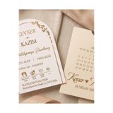 Pixel Davetiye Ekonomik Davetiye - 50 Adet - Düğün - Nişan - Kına - Sünnet - Nikah Davetiyesi - 8733