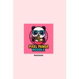 Pixel Panda Noodle - Notebook: Squared Notebook
