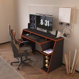 Pixel Profesyonel Oyuncu Masası,gamer DESK,150X55,SİYAH Oyuncu Masası,bilgisayar Masası - OYUNCU MASASI
