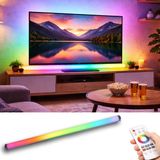 Pixel Rgb Led Işık Kanalı 12V Hazır Tak-Çalıştır 2 Metre Dinamik Efektli Alüminyum Profil Gamer Streamer Stüdyo & Dış Mekan Aydınlatma